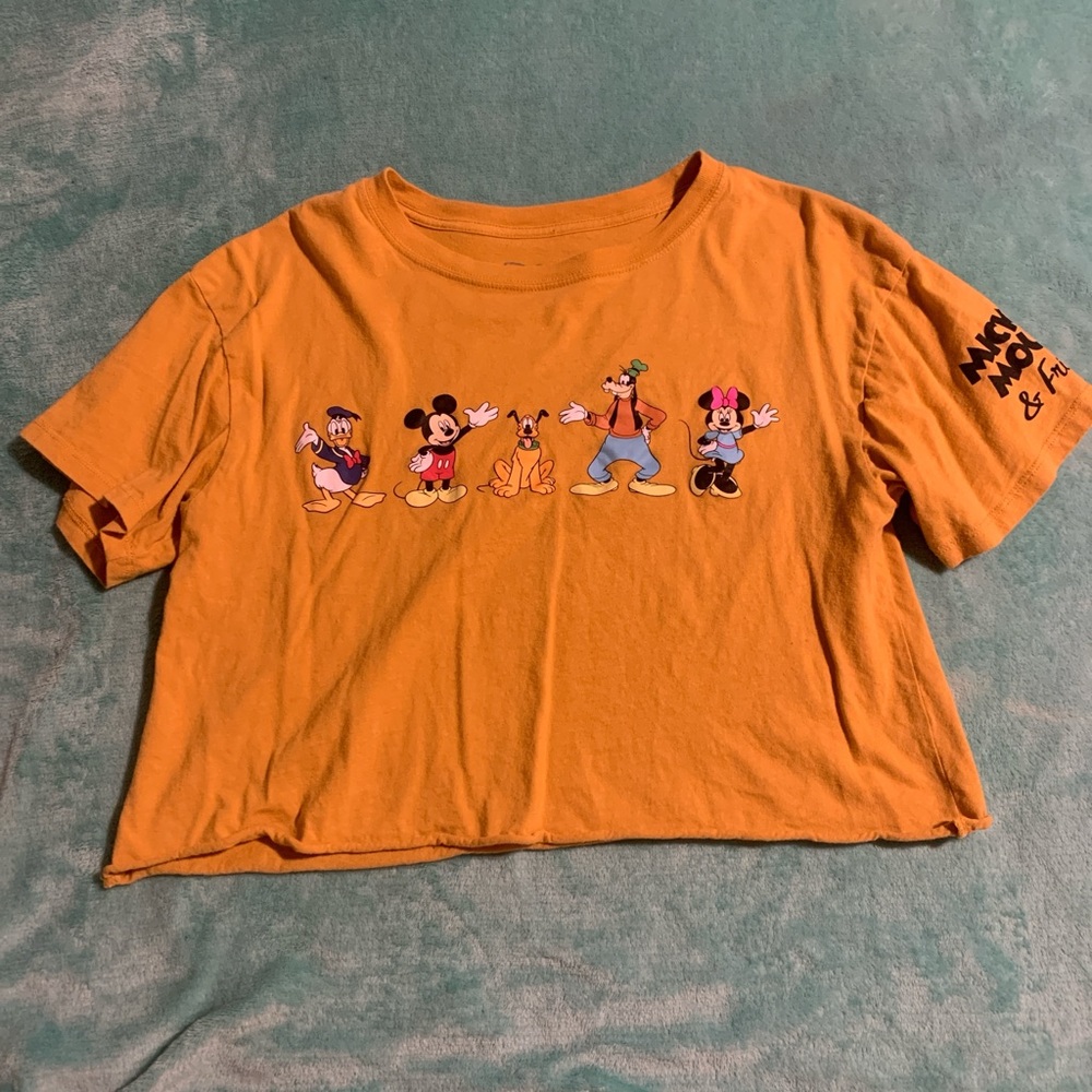 Disney Kids Orange Tee with Characters